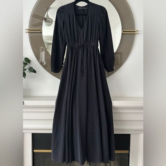 Christy Dawn Dresses & Skirts - Christy Dawn Navy Silk Maxi Dress, Size XS